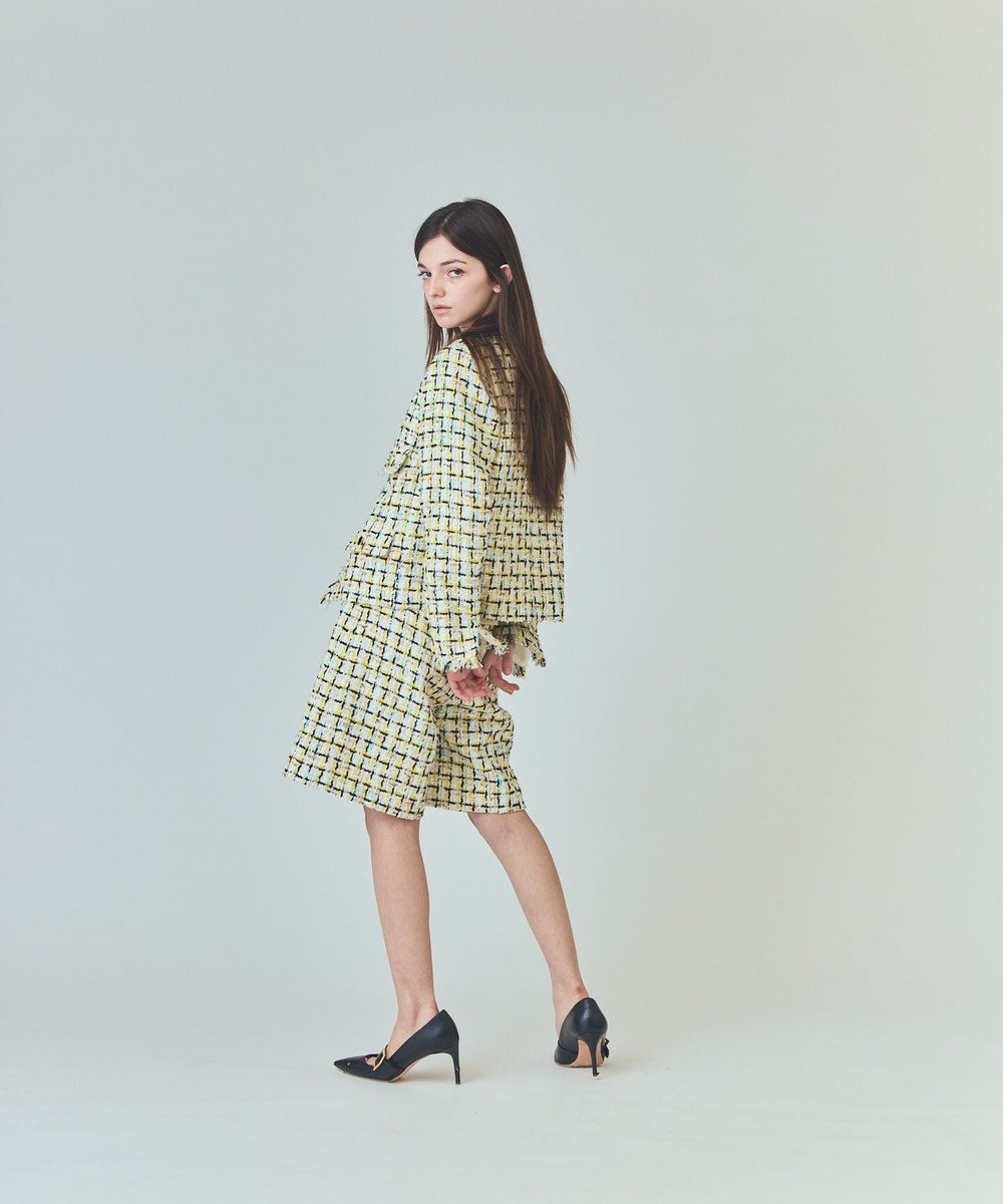 GRACE CONTINENTAL チュールヤーンツイードパンツ