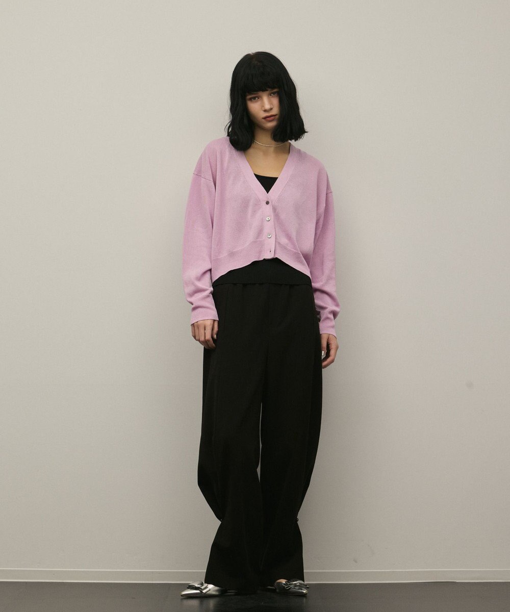 GRACE CONTINENTAL スリーブスリットニットカーディガン 