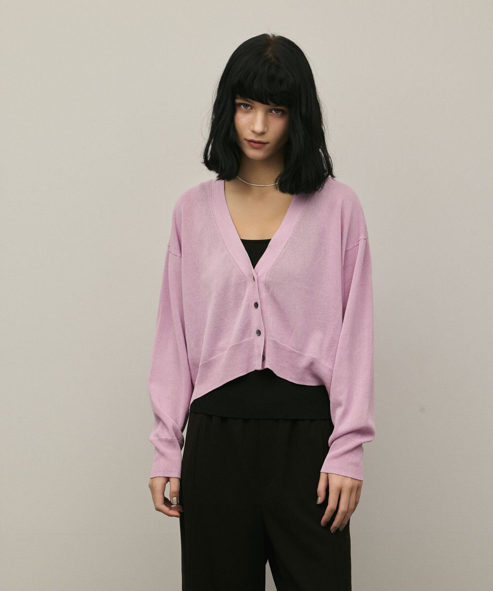 GRACE CONTINENTAL スリーブスリットニットカーディガン 