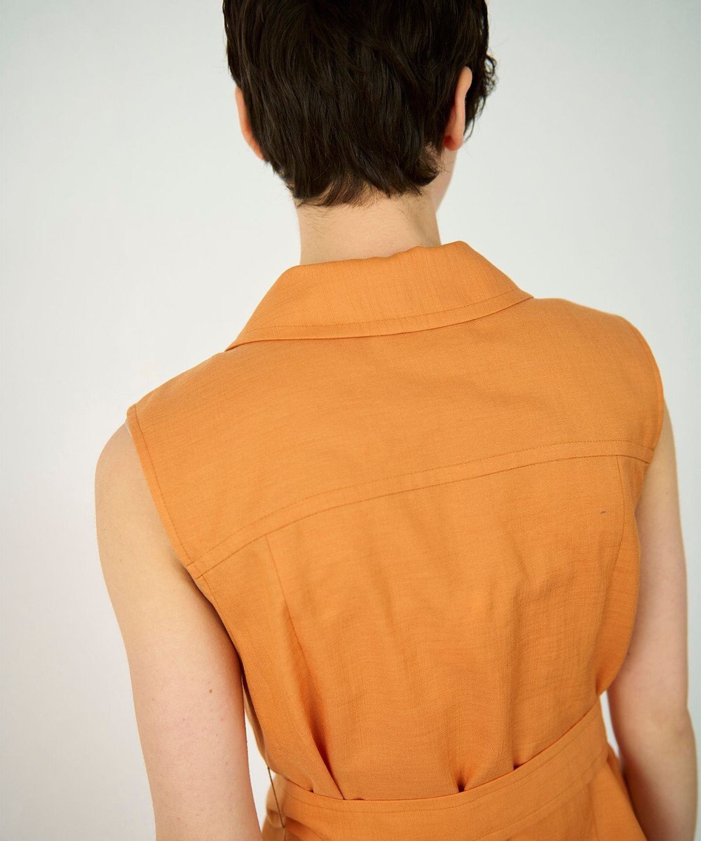 GRACE CONTINENTAL リネンタッチダブルブラウス