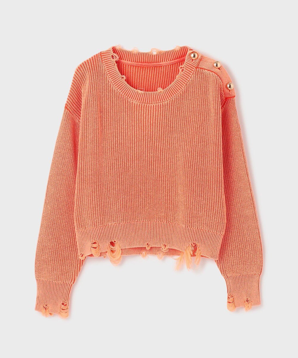 GRACE CONTINENTAL ピグメントニットトップ