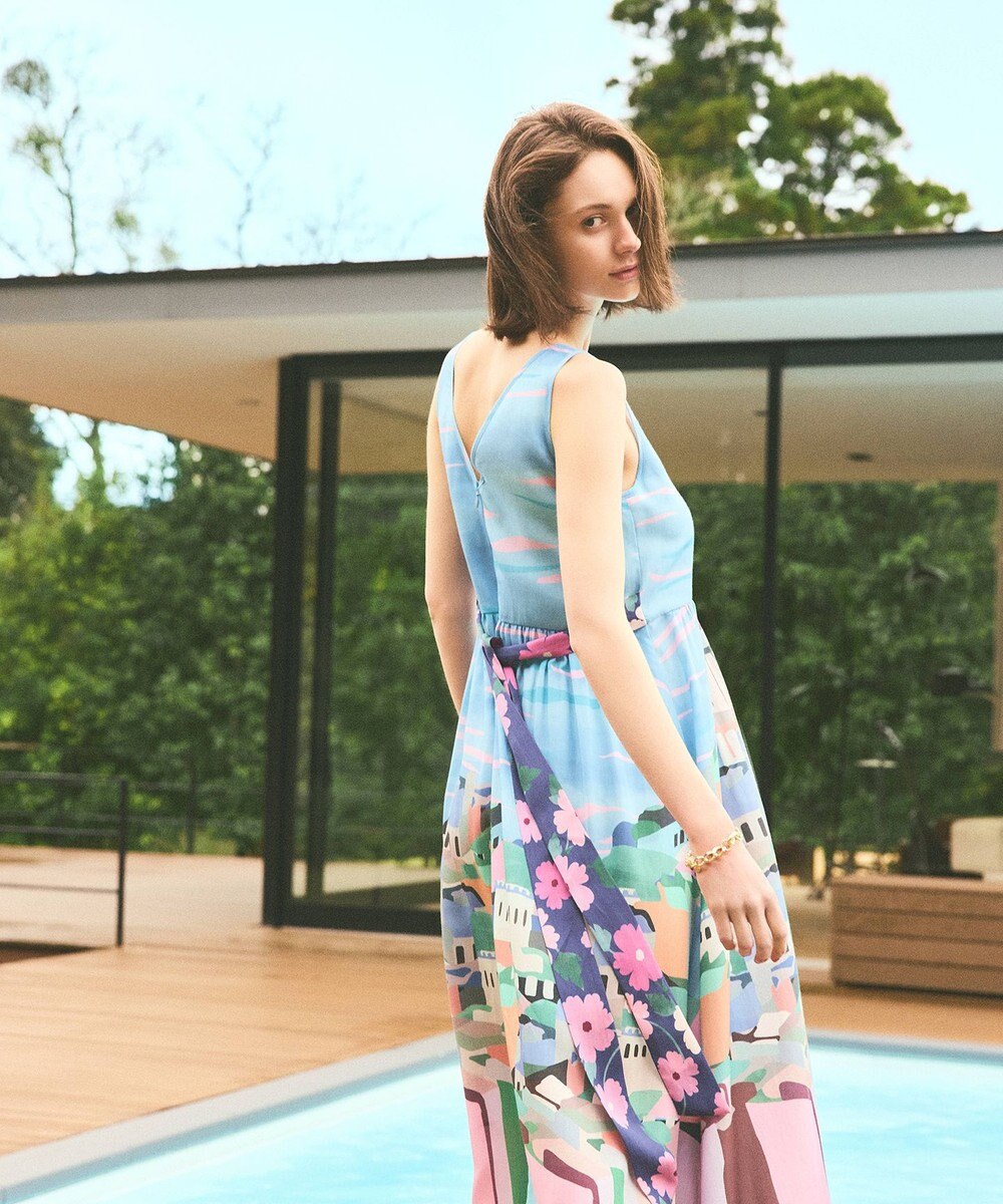 GRACE CONTINENTAL リゾートプリントマキシ 