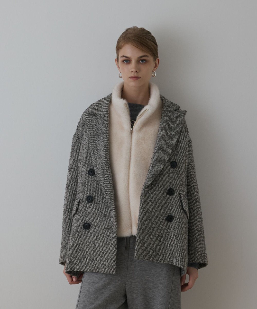 GRACE CONTINENTAL カルゼツイードダブルジャケット 