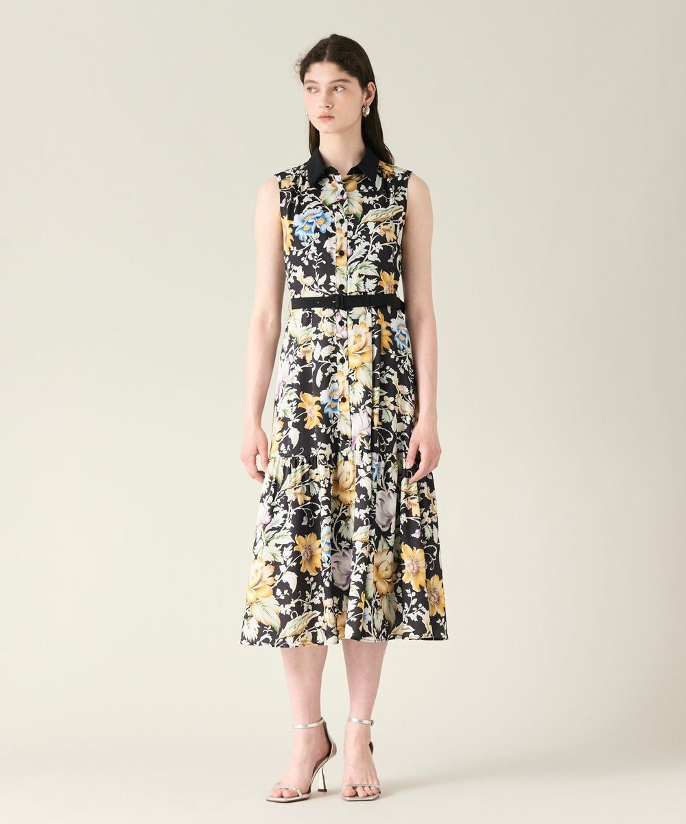 GRACE CONTINENTAL ボタニカルプリントワンピース