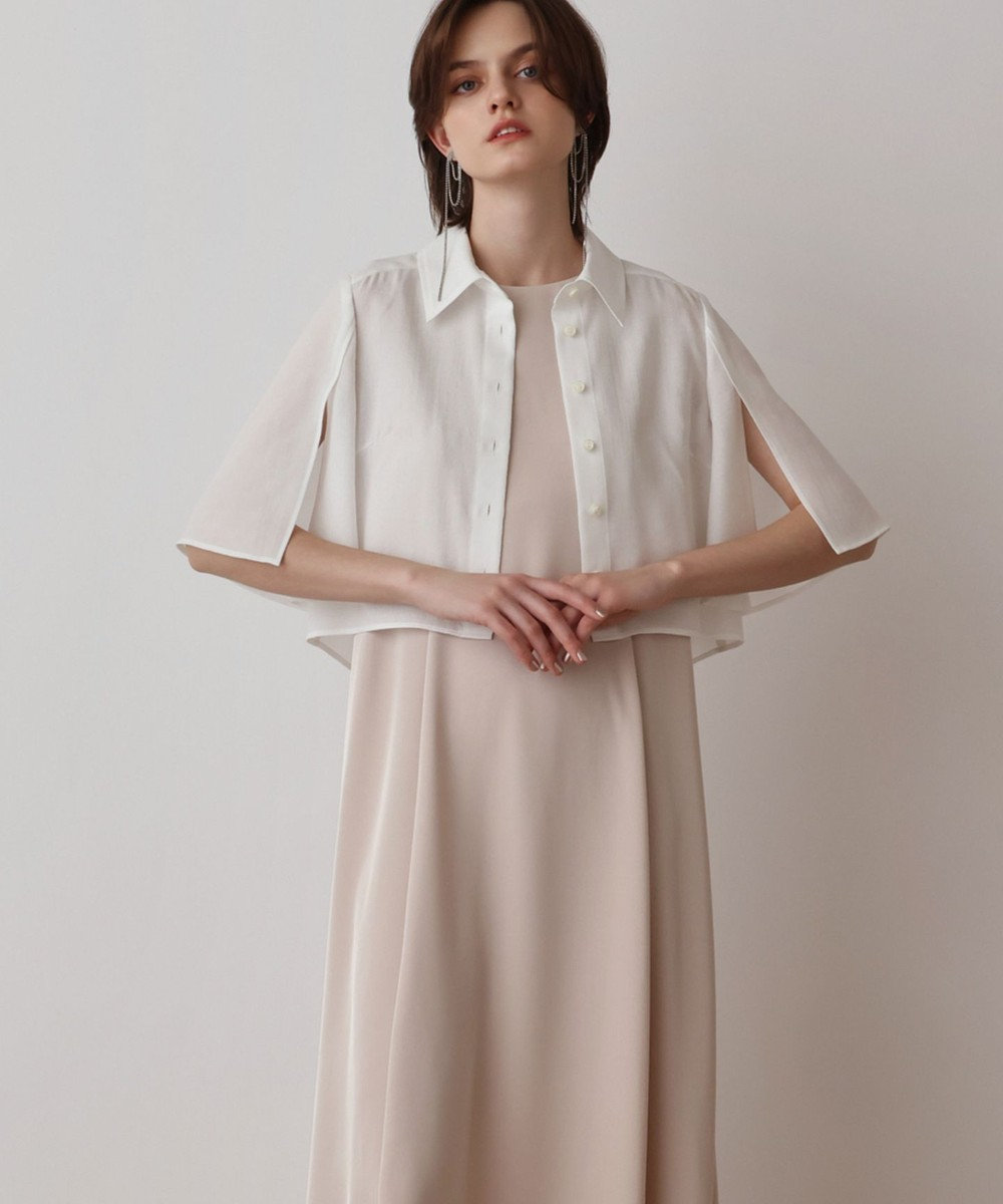 GRACE CONTINENTAL フレアスリーブシャツ