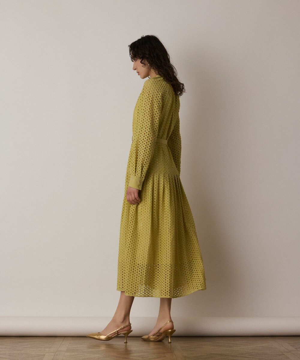 GRACE CONTINENTAL メッシュレースカフタンワンピース 