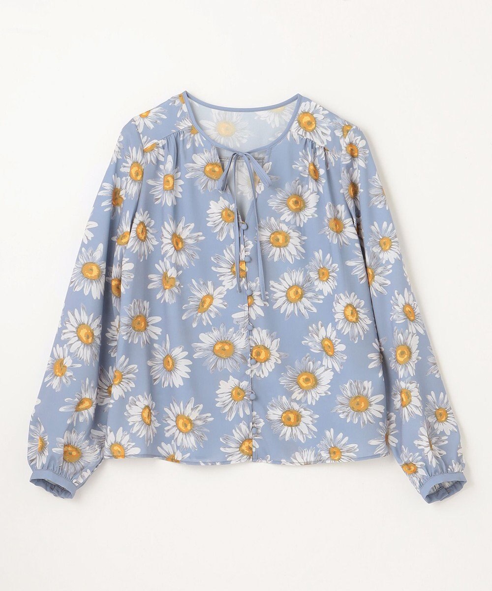 GRACE CONTINENTAL マーガレットフラワープリントブラウス 