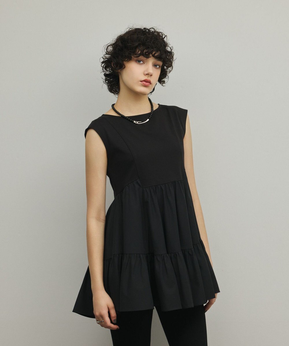 GRACE CONTINENTAL フレア切替カットトップ 