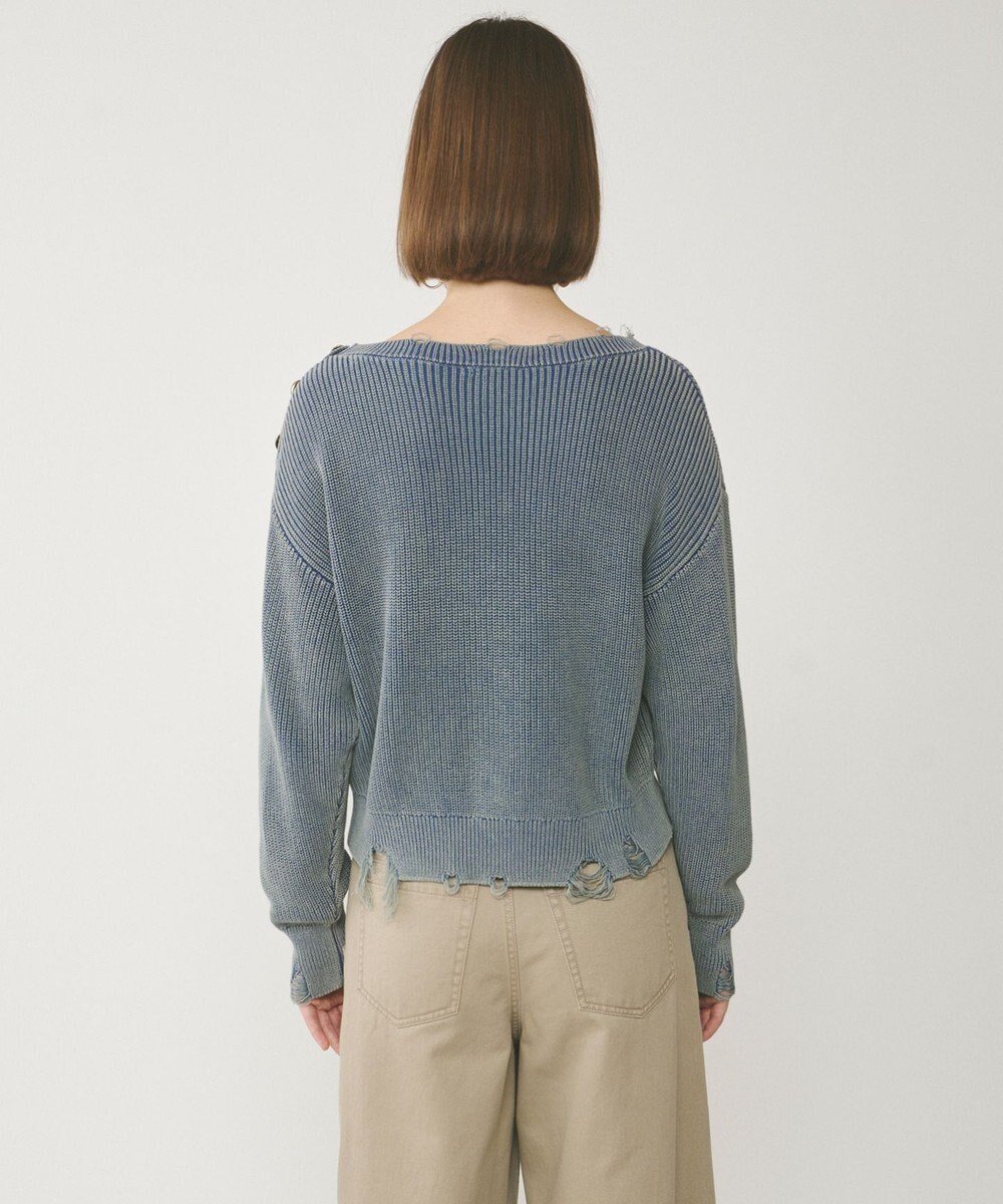 GRACE CONTINENTAL ピグメントニットトップ