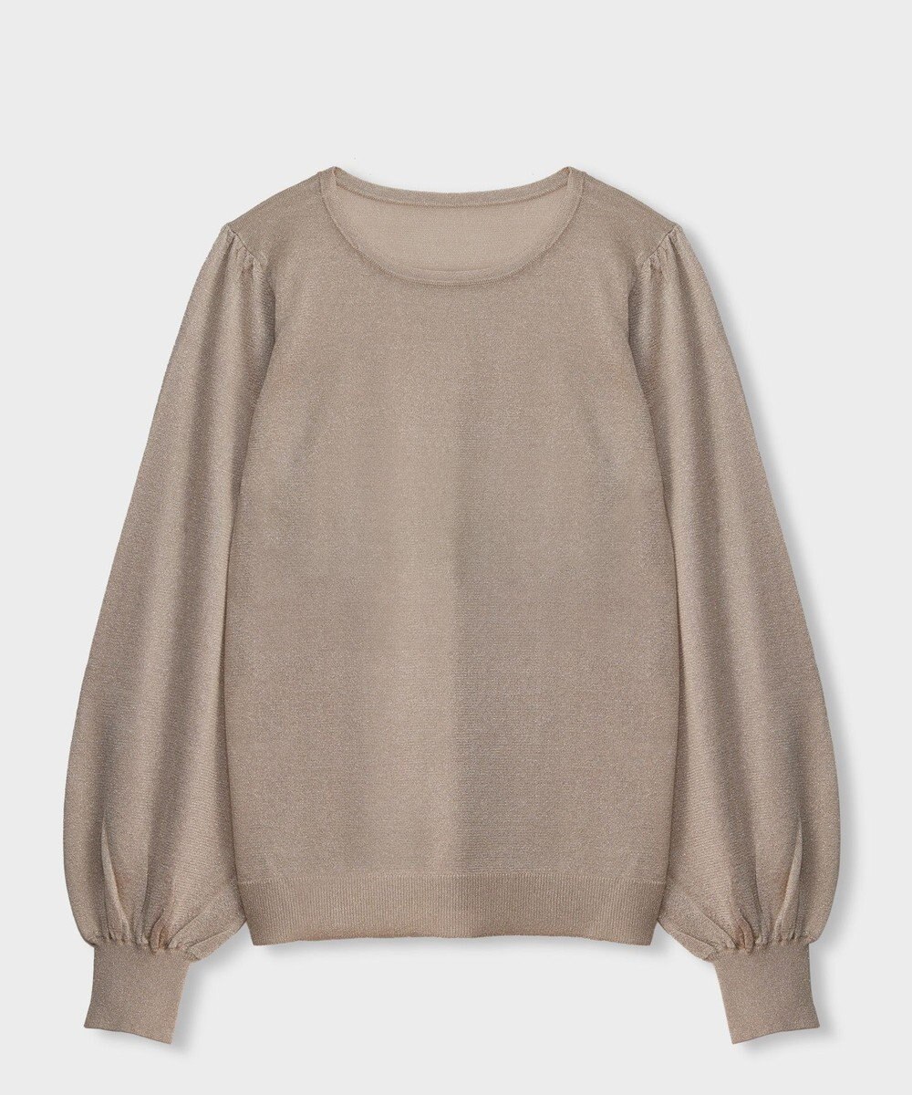 GRACE CONTINENTAL シアーラメニットトップ 