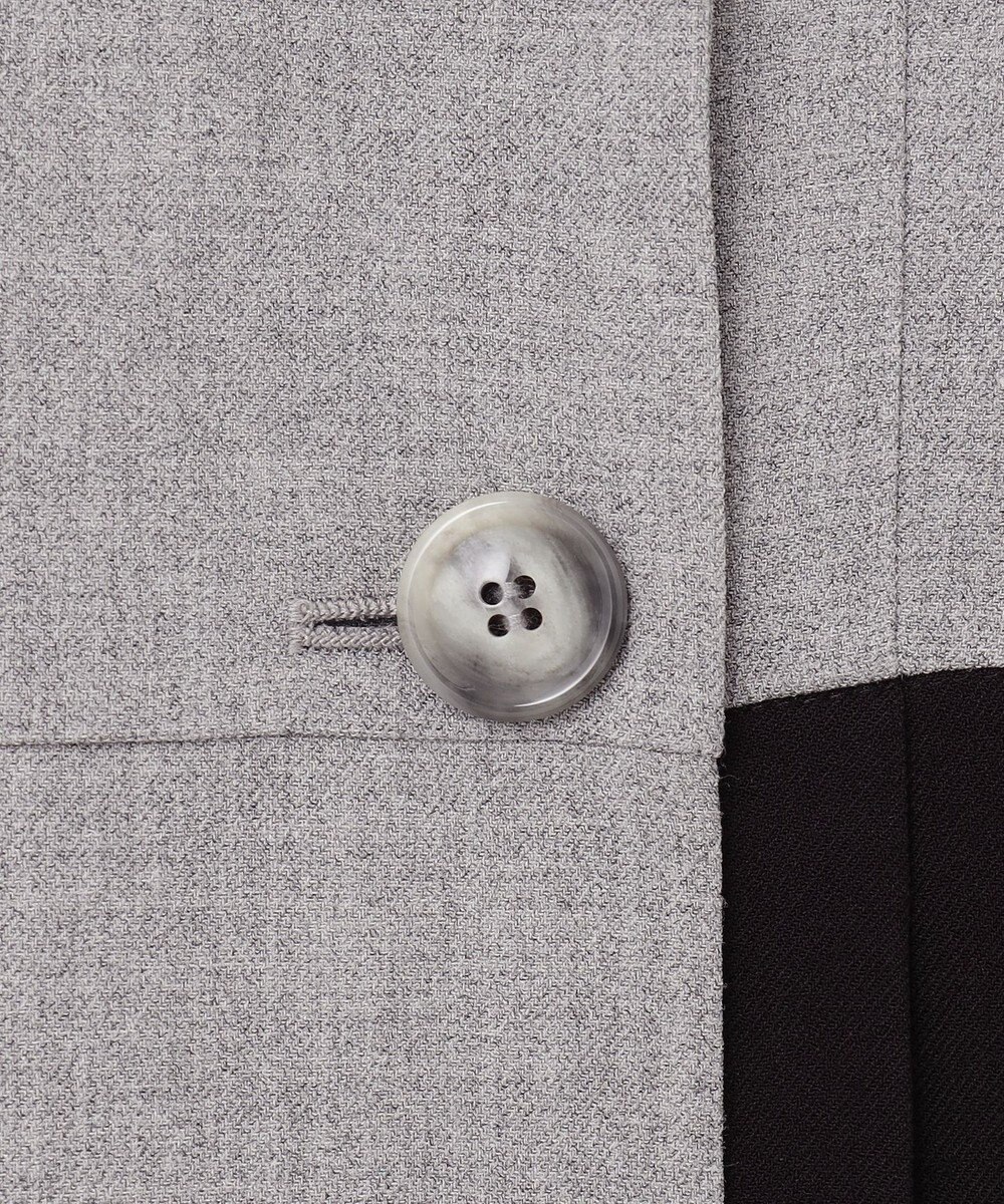 GRACE CONTINENTAL ウールタッチバイカラードレス