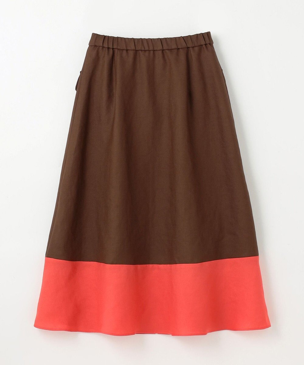 GRACE CONTINENTAL バイカラージップスカート 