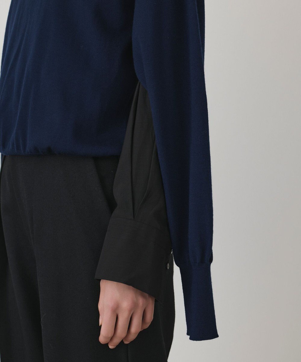 GRACE CONTINENTAL ウールスリットニットトップ 