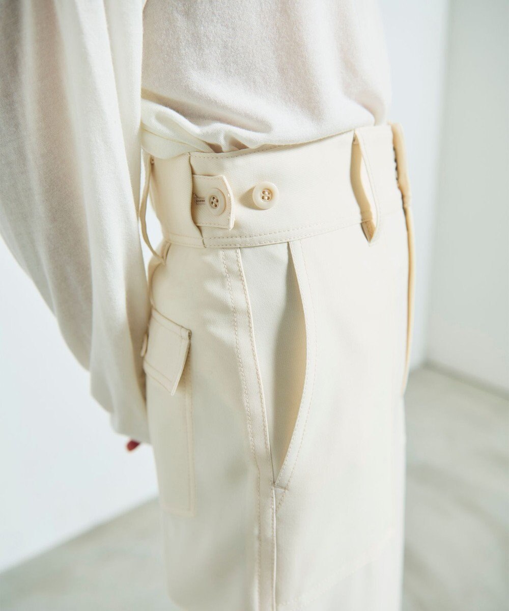 GRACE CONTINENTAL サテンベイカーパンツ 