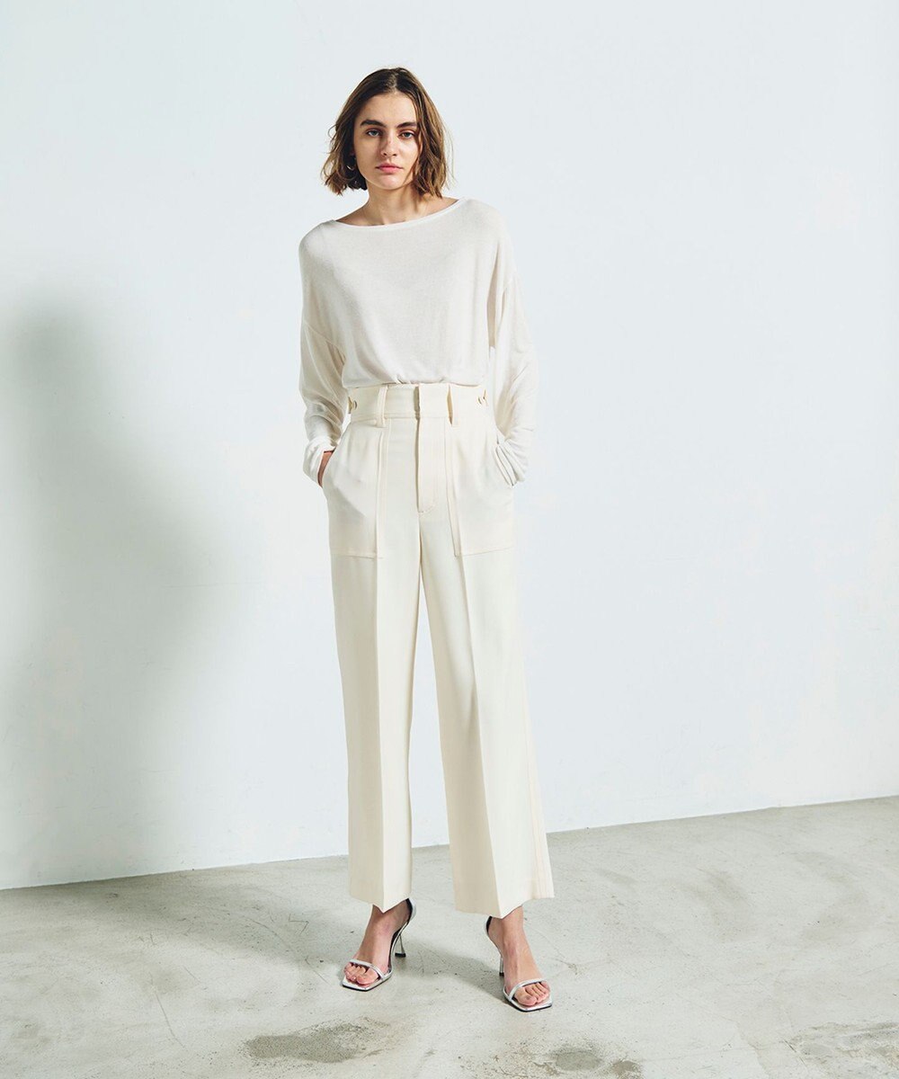 GRACE CONTINENTAL サテンベイカーパンツ 