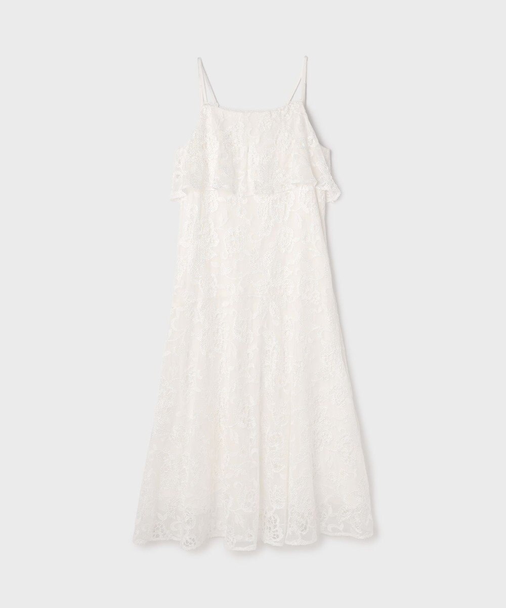 GRACE CONTINENTAL チュールレースロングワンピース 