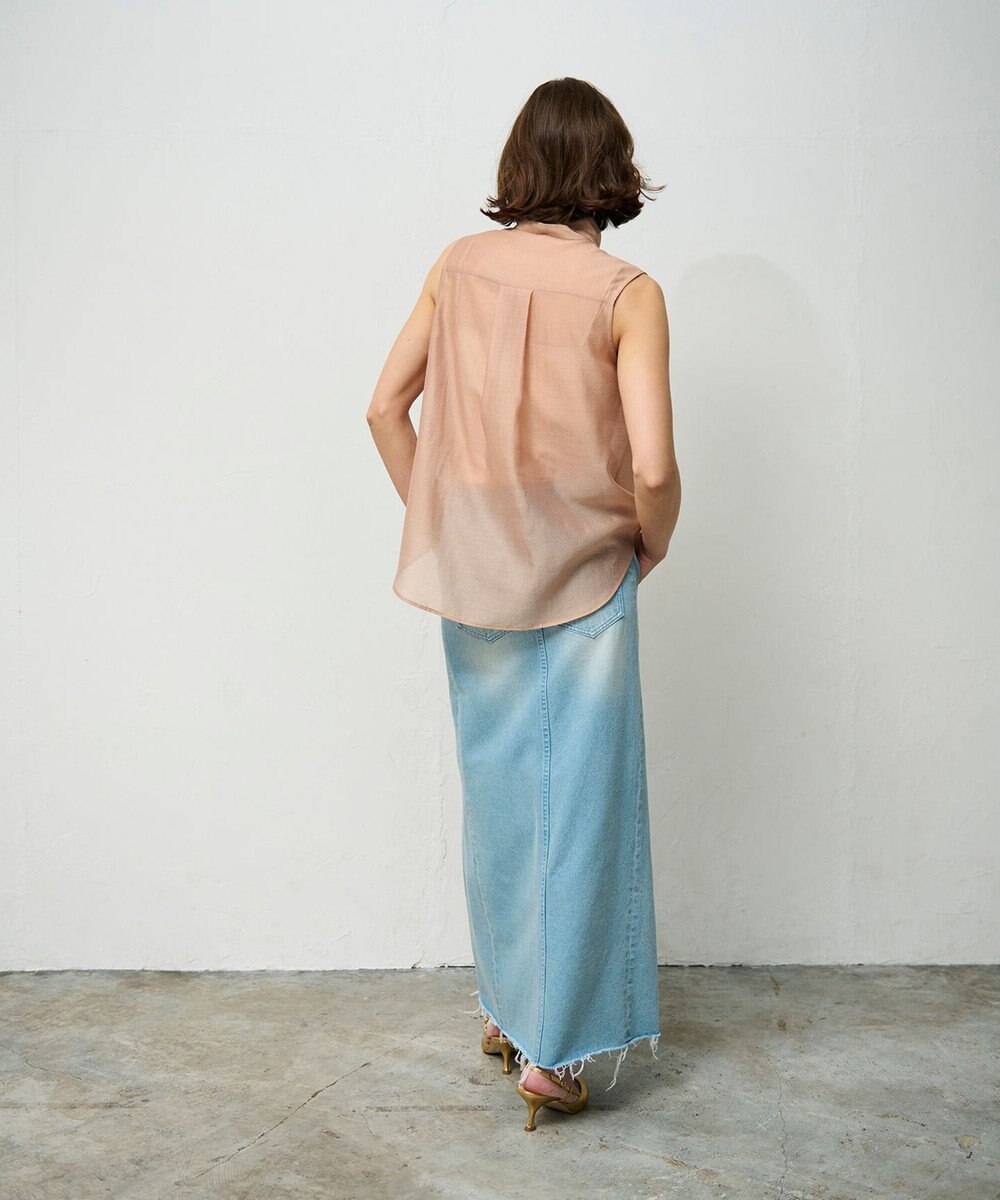 GRACE CONTINENTAL シアーボウタイノースリーブ