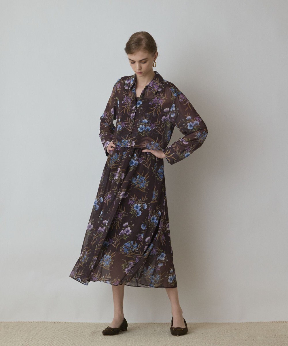 GRACE CONTINENTAL プリントセットアップワンピース 