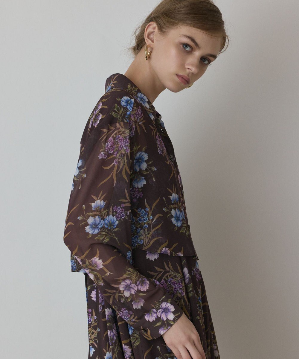 GRACE CONTINENTAL プリントセットアップワンピース 