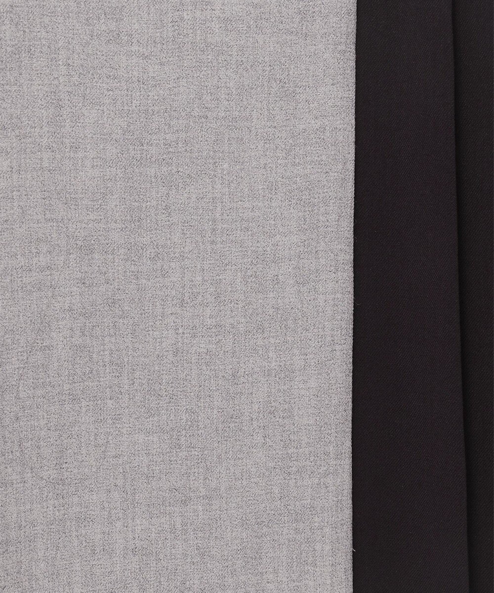 GRACE CONTINENTAL ウールタッチバイカラードレス