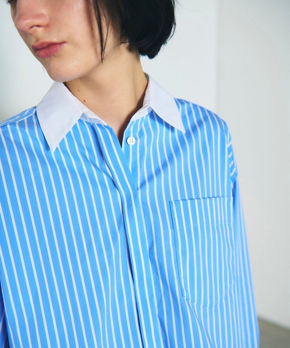 GRACE CONTINENTAL ビジューカラーシャツ 