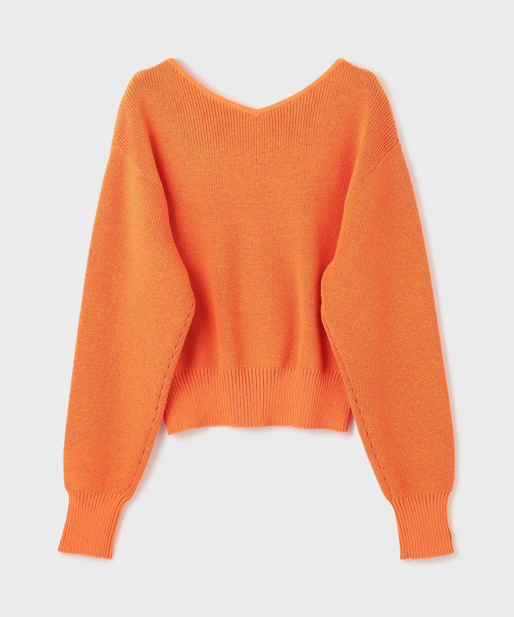 GRACE CONTINENTAL ハイゲージ畦ニットカーディガン 