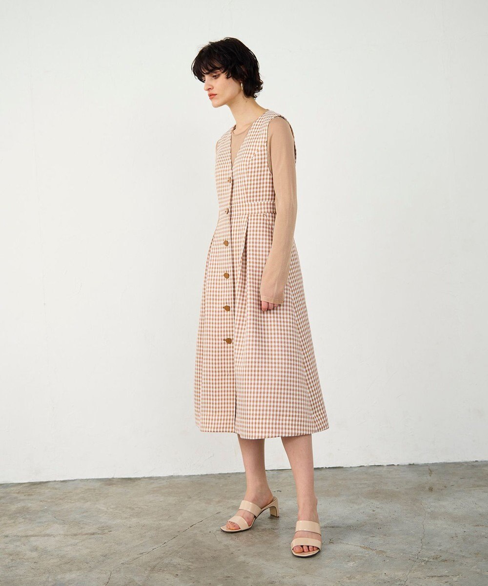 GRACE CONTINENTAL チェックジャンパースカート 
