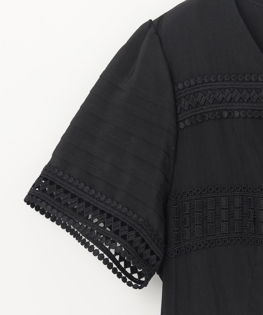 GRACE CONTINENTAL レース切替フレアワンピース 