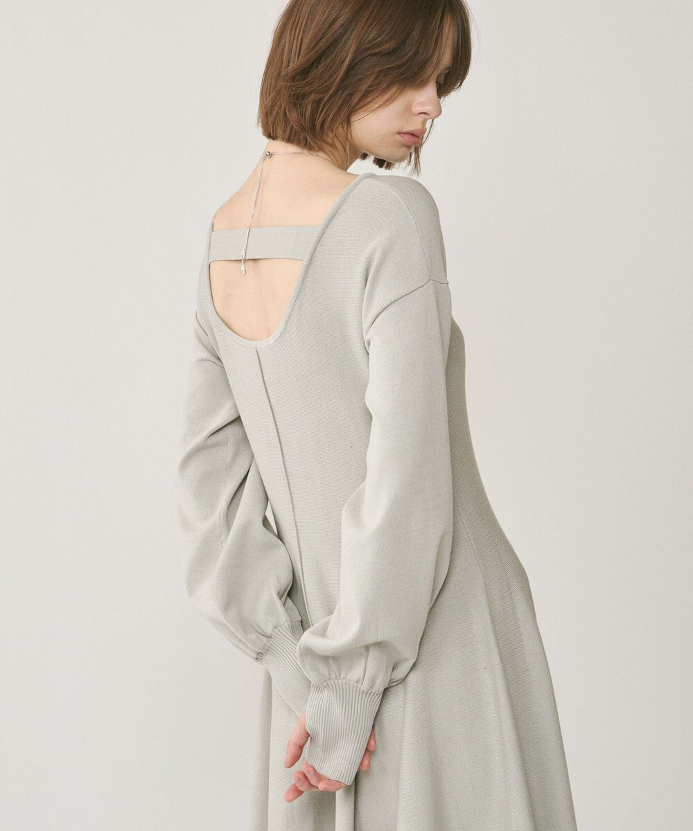 GRACE CONTINENTAL バックオープンニットワンピース