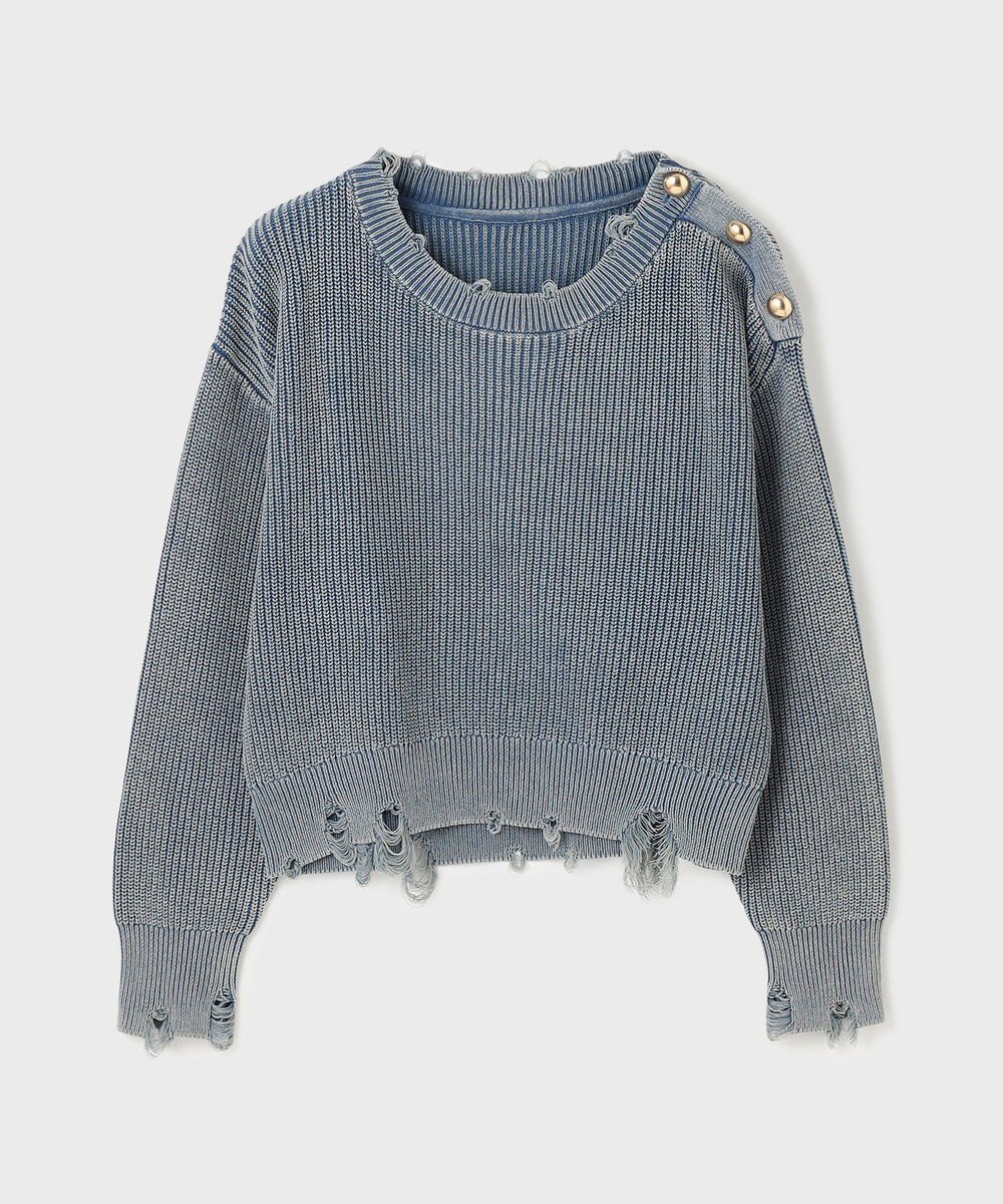 GRACE CONTINENTAL ピグメントニットトップ