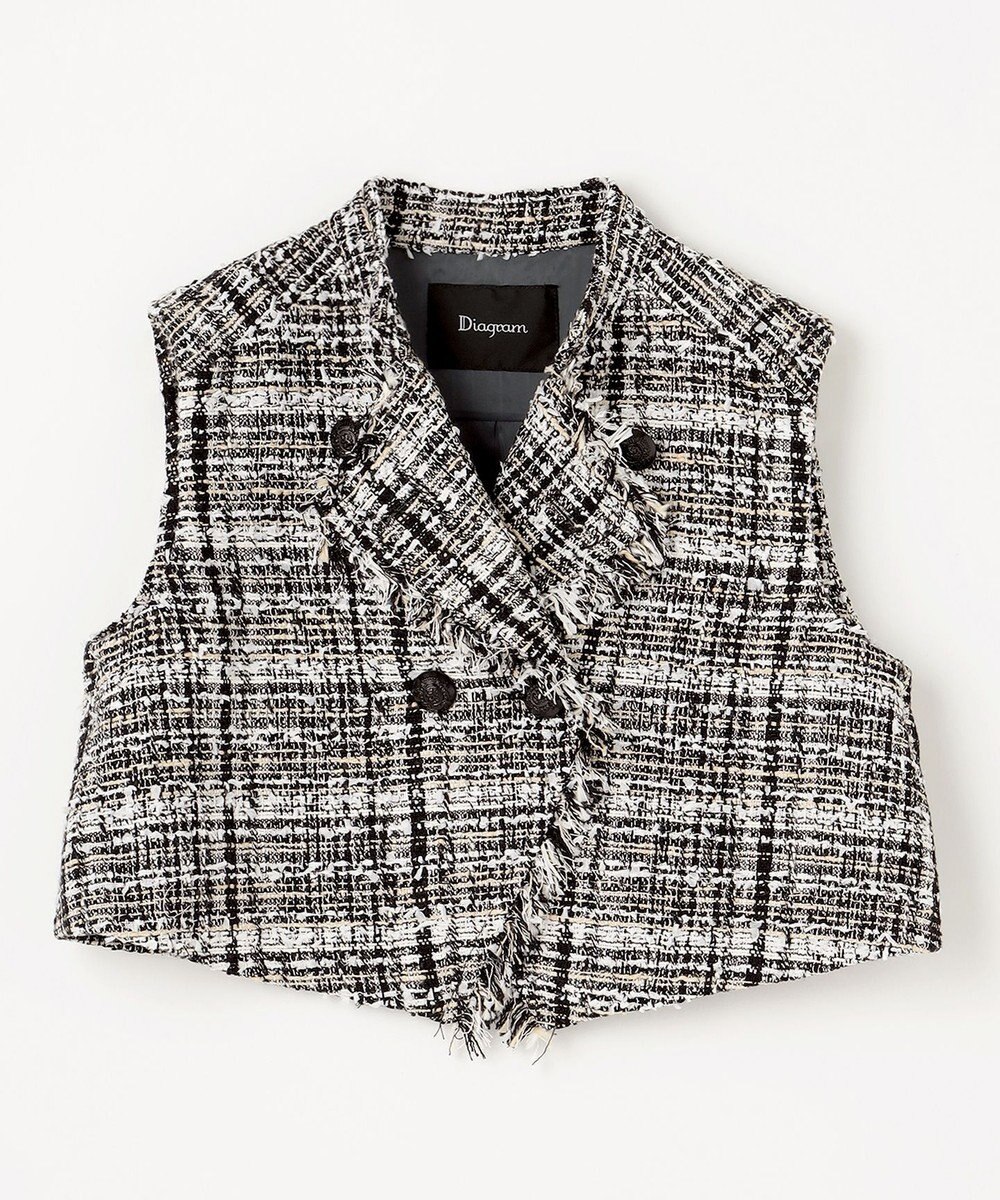 GRACE CONTINENTAL フリンジミニベスト 