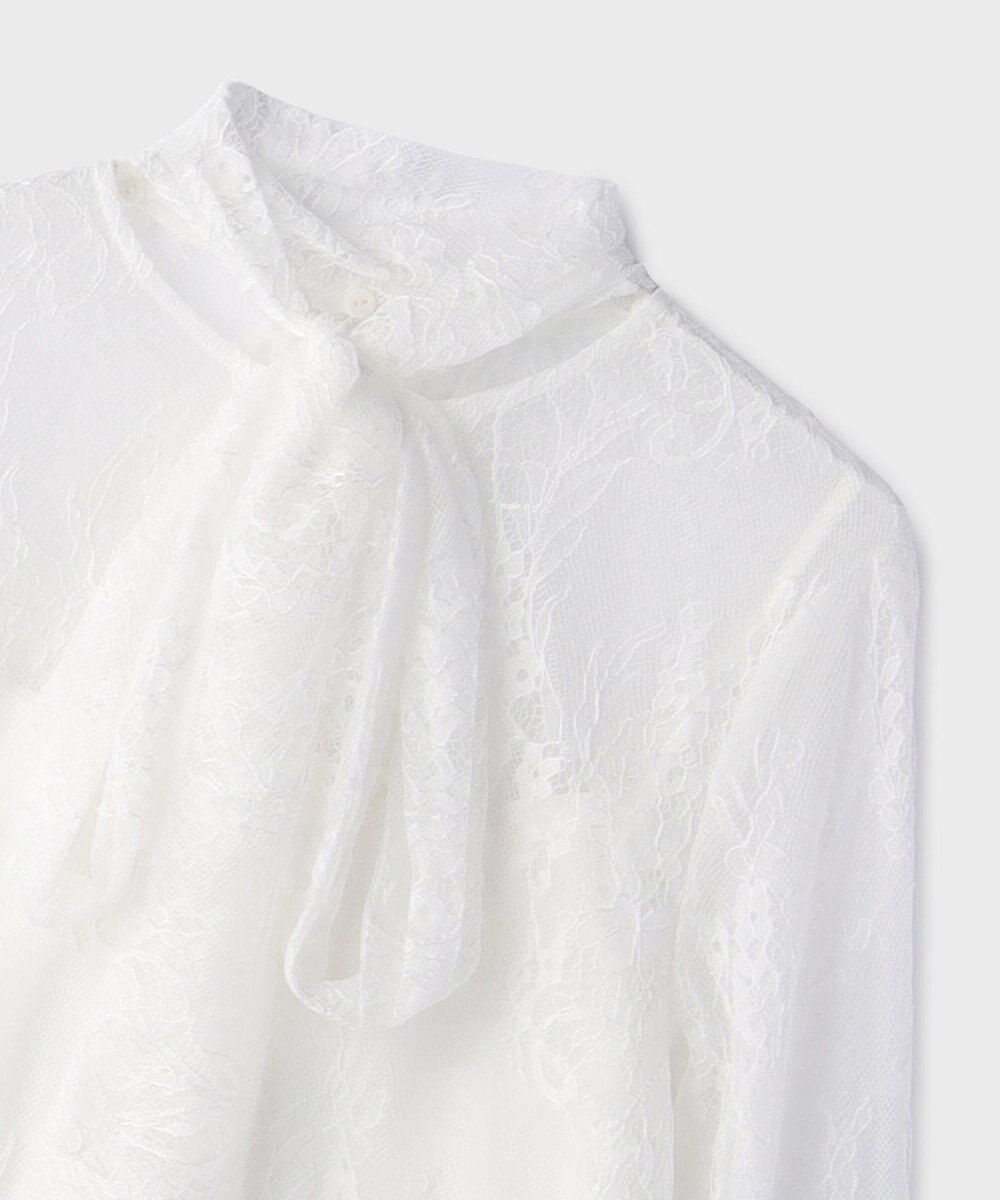 GRACE CONTINENTAL レースボウタイブラウス 