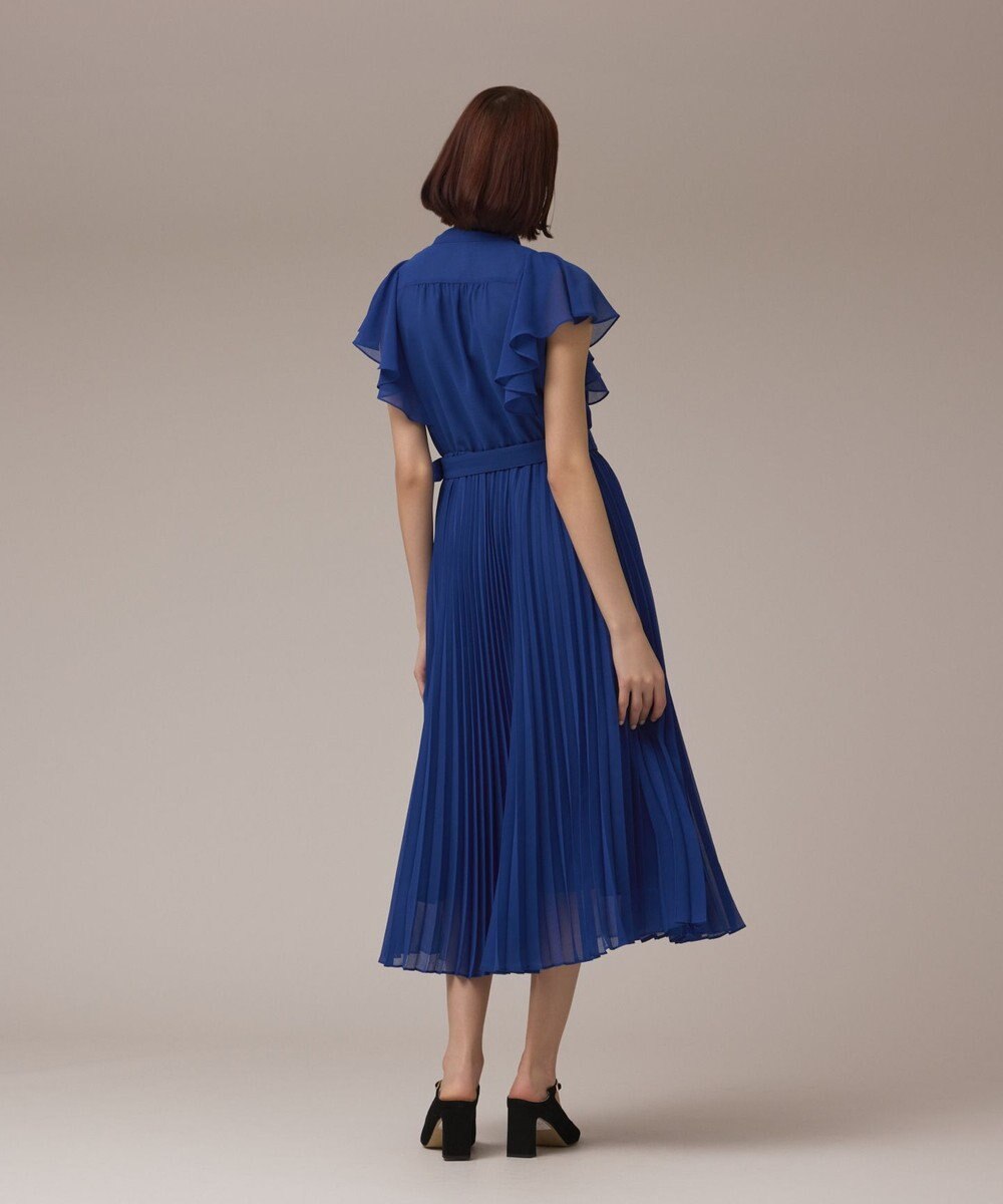 GRACE CONTINENTAL ボウタイプリーツドレス 