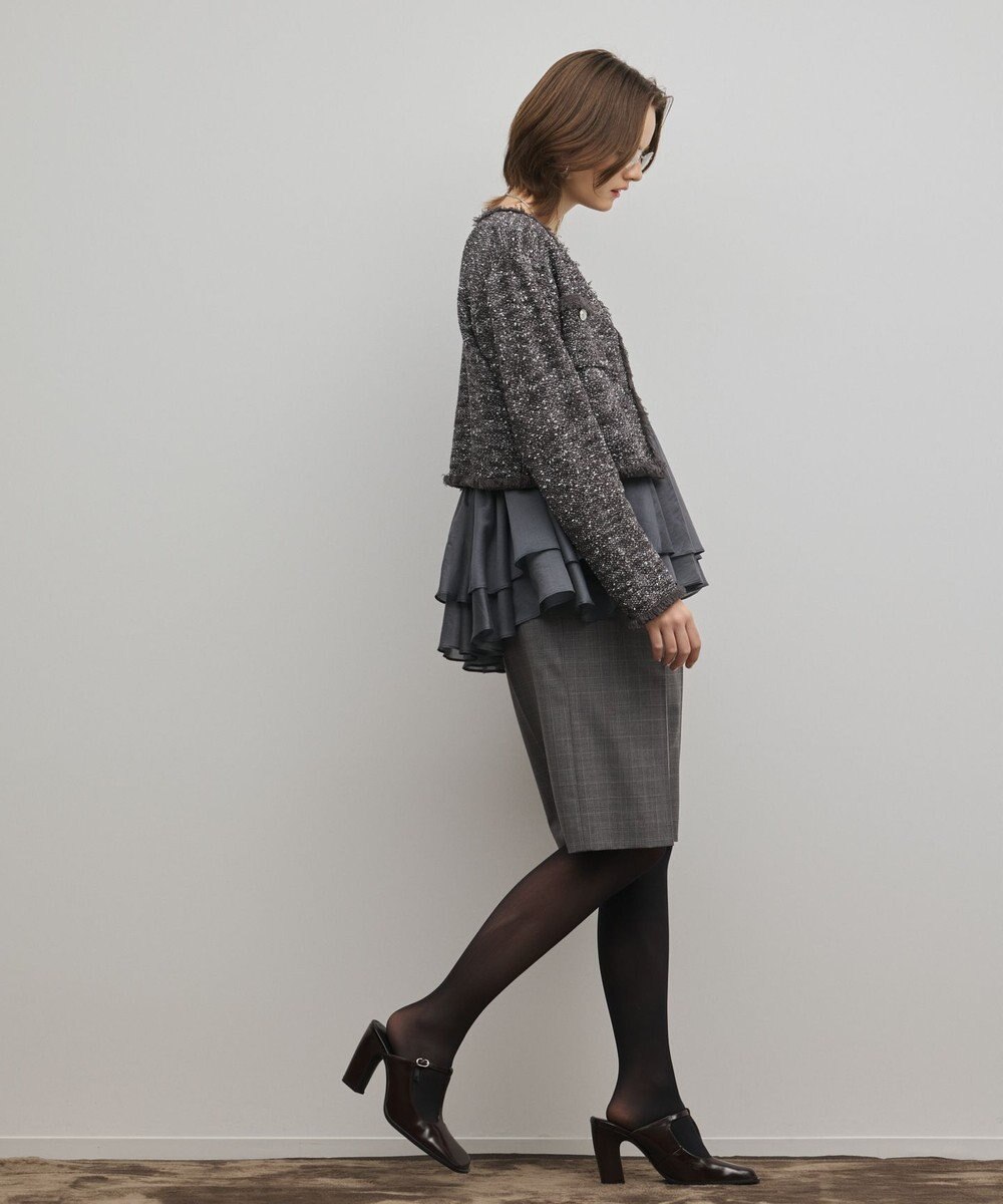 GRACE CONTINENTAL スーツ地ハーフパンツ 