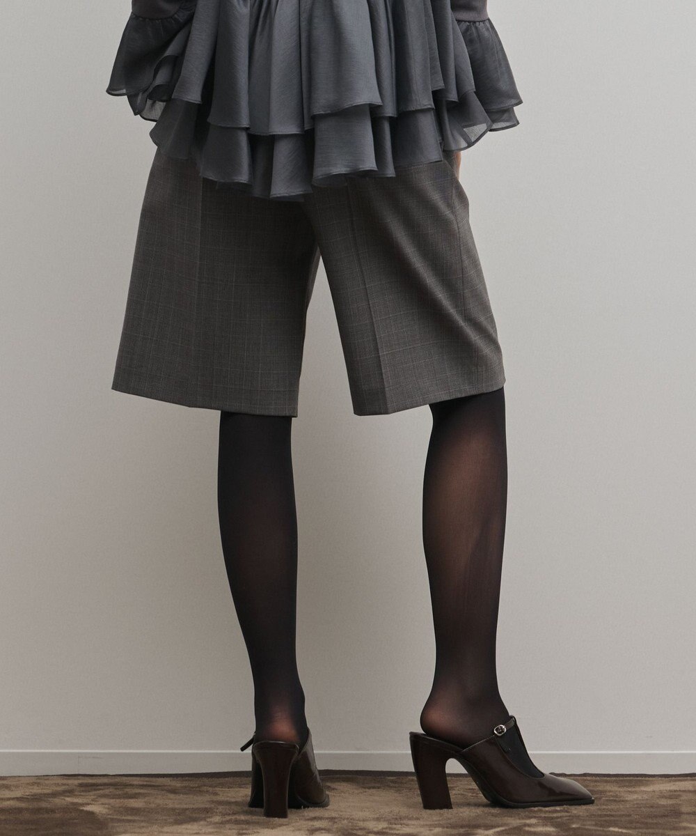 GRACE CONTINENTAL スーツ地ハーフパンツ 