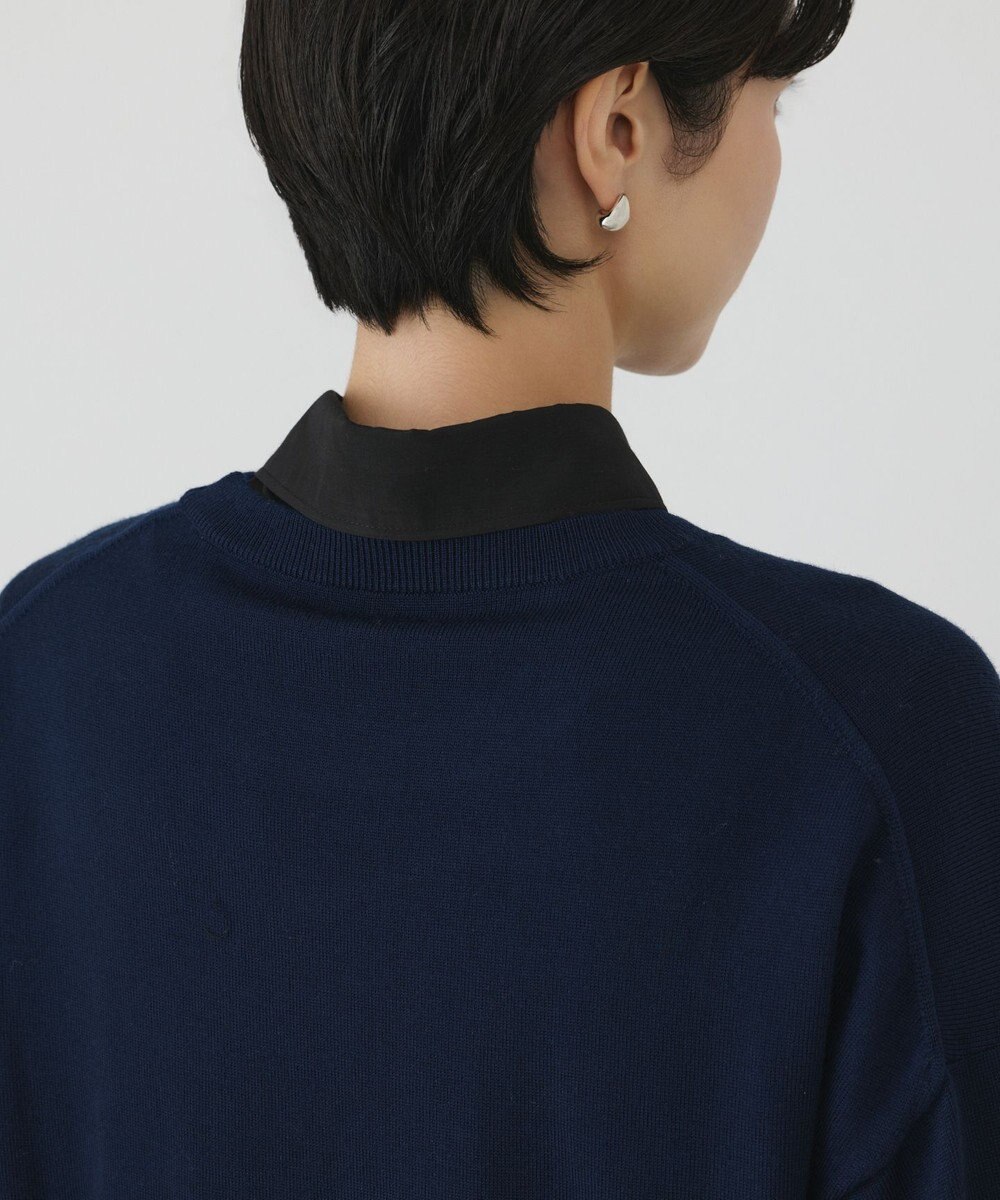 GRACE CONTINENTAL ウールスリットニットトップ 
