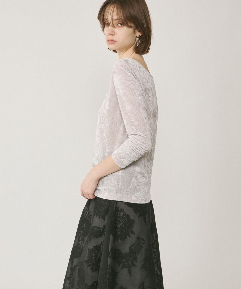 GRACE CONTINENTAL クラッシュベロアカットトップ 