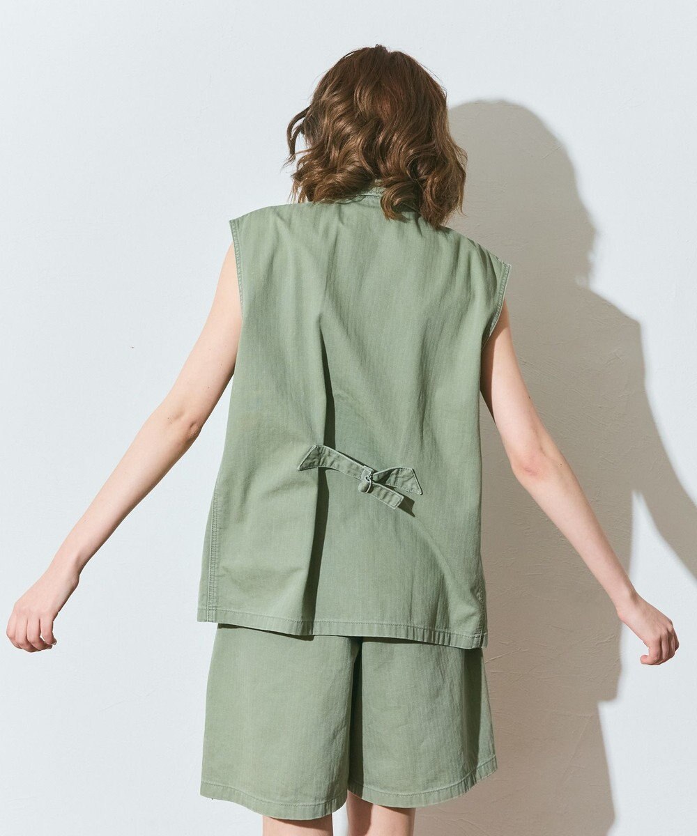 GRACE CONTINENTAL ヘリンボーンツイルジレ 