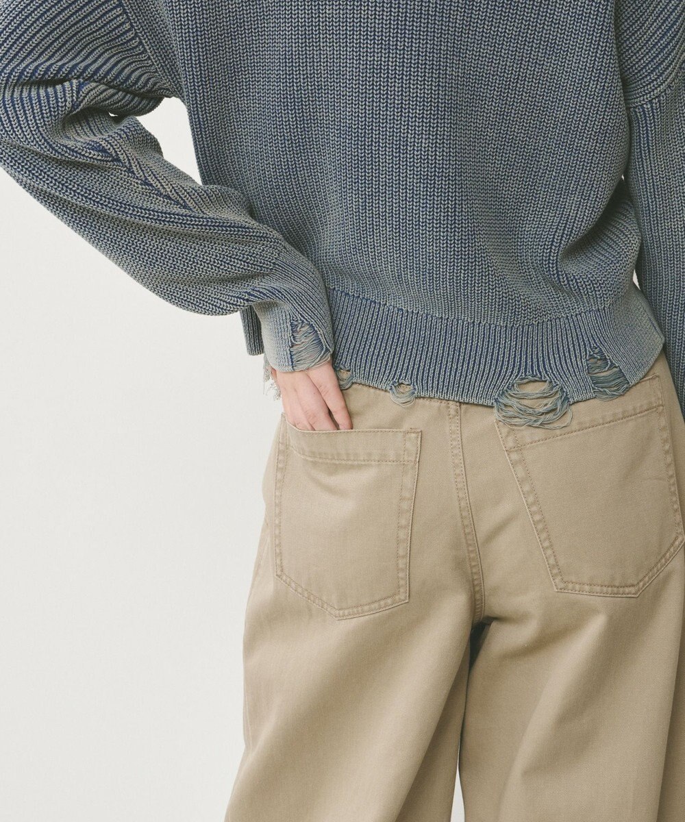 GRACE CONTINENTAL ピグメントニットトップ