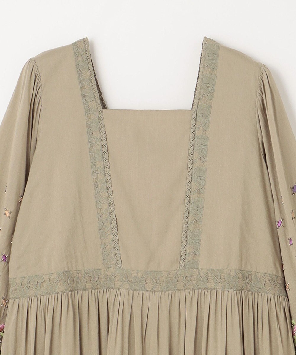 GRACE CONTINENTAL フラワー刺繍エスニックワンピース 