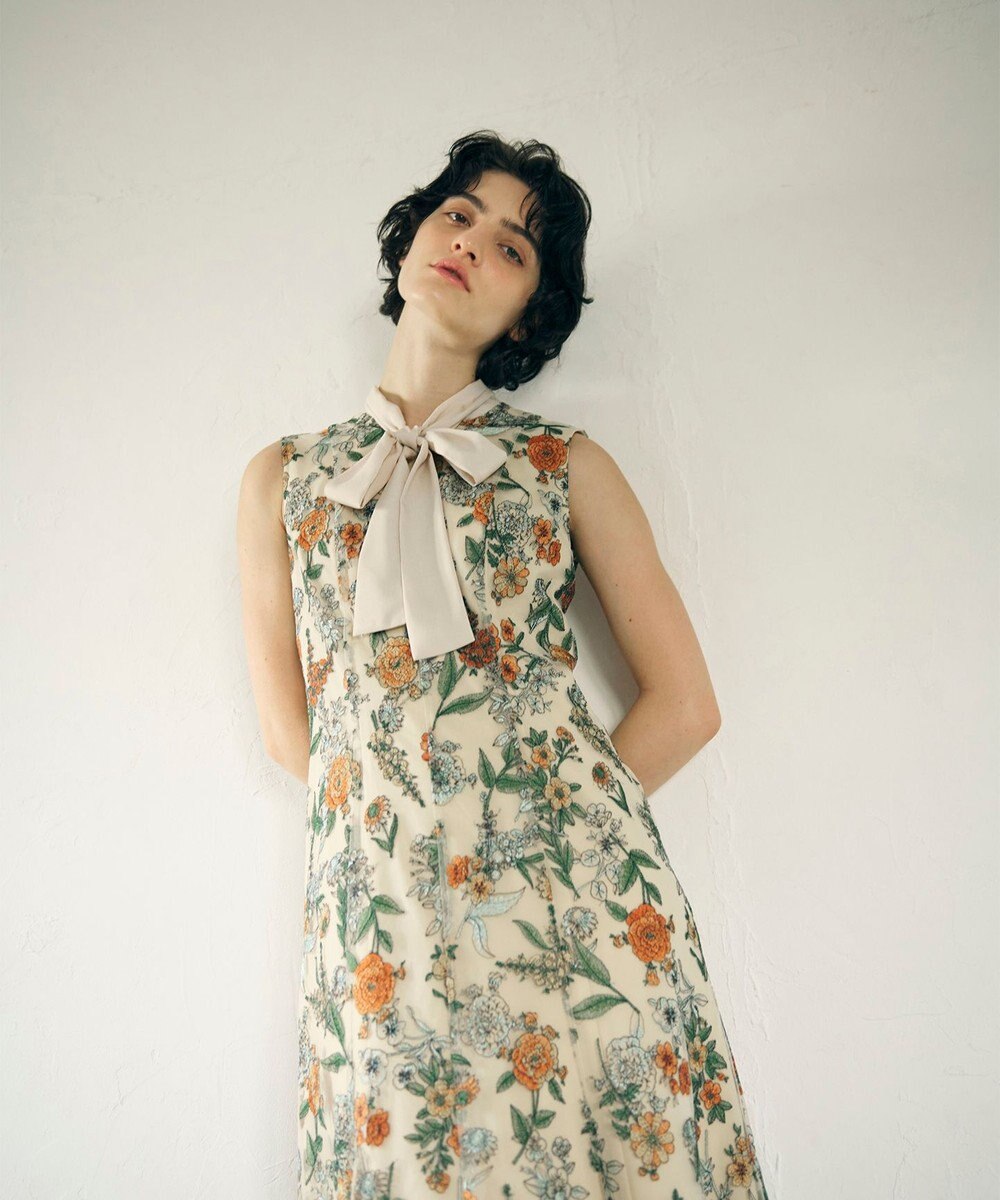 GRACE CONTINENTAL フラワーマーメイドドレス 