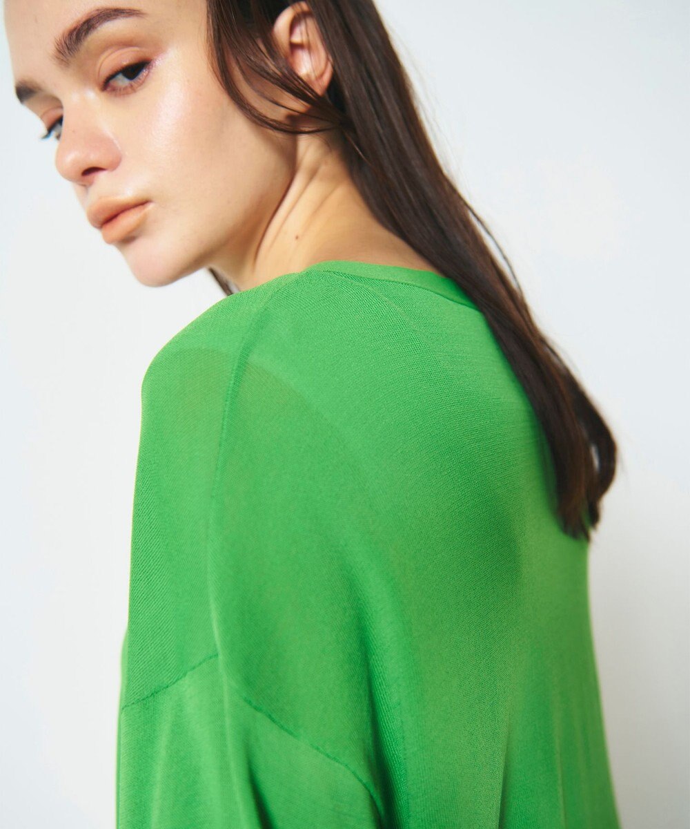 GRACE CONTINENTAL ルーズVネックニットカーディガン 