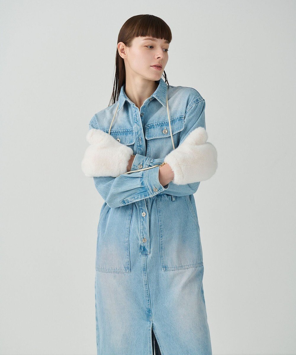 GRACE CONTINENTAL LOU ANDREA フェイクファーミトン