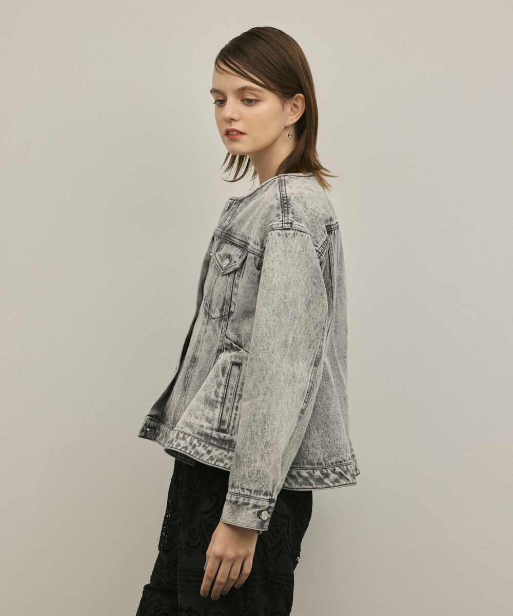 GRACE CONTINENTAL ペプラムデニムジャケット 