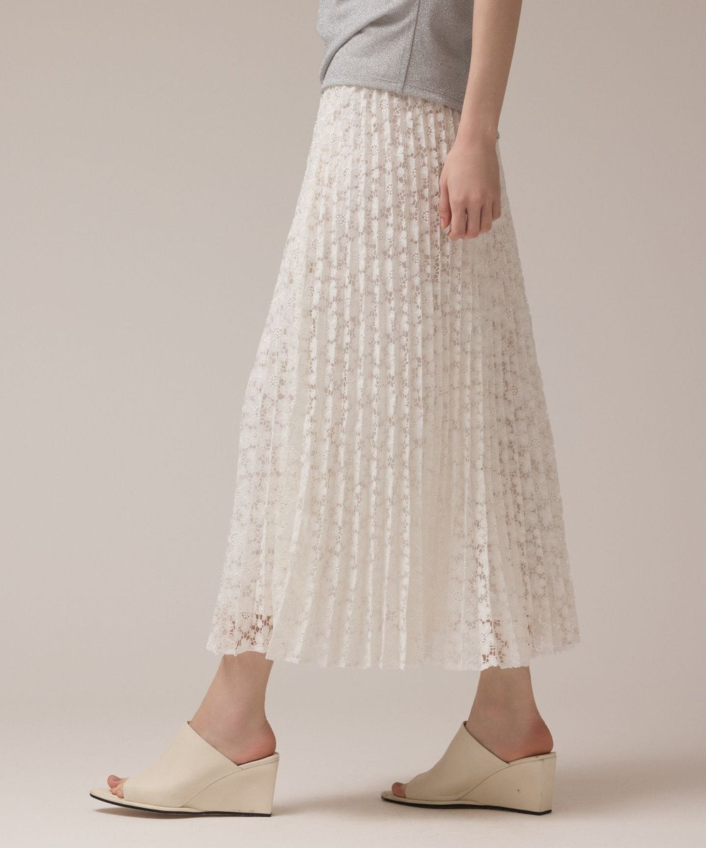 GRACE CONTINENTAL レースプリーツスカート