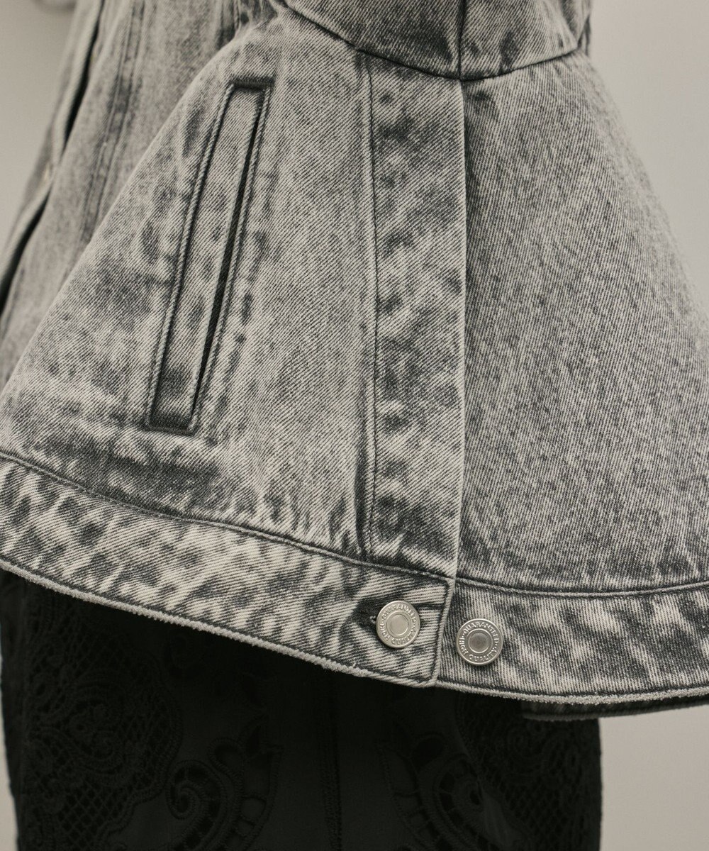 GRACE CONTINENTAL ペプラムデニムジャケット 