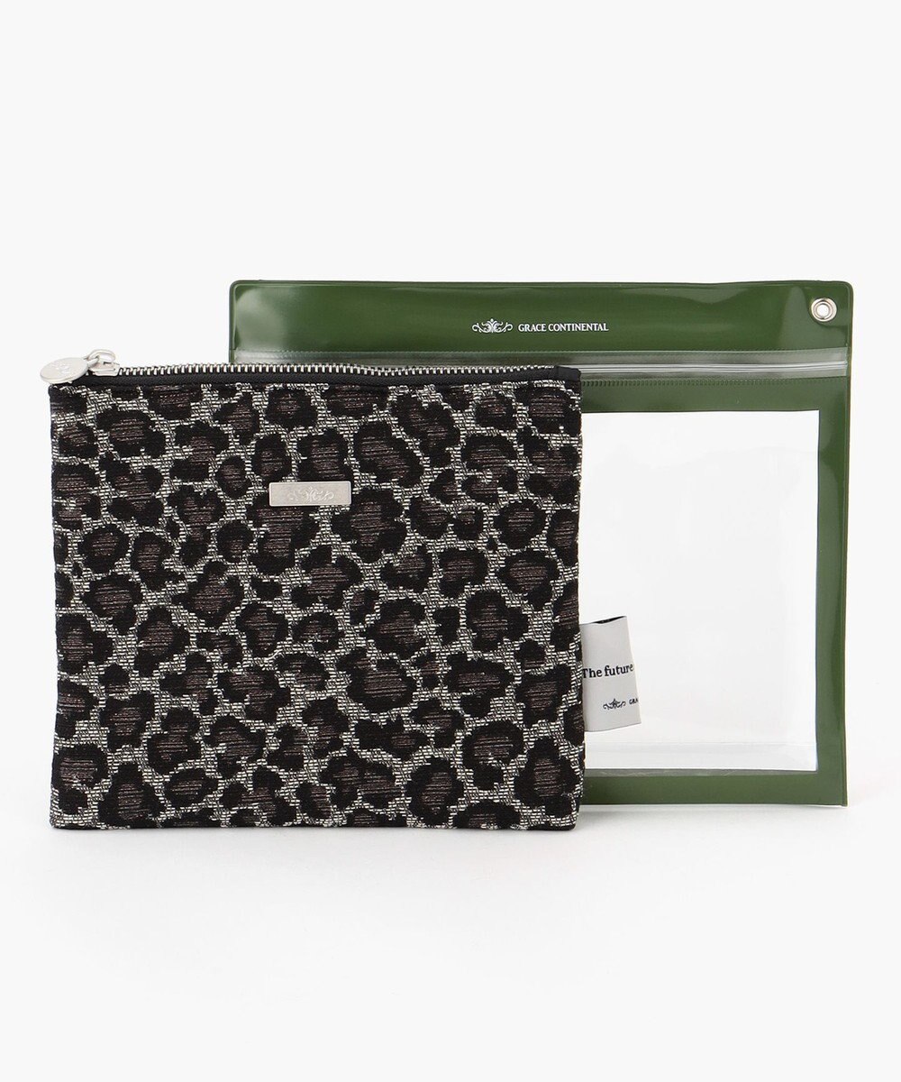 グレースコンチネンタル フラットポーチ Flat Pouch Fabricフラットポーチ-AW / GRACE CONTINENTAL | GRACE