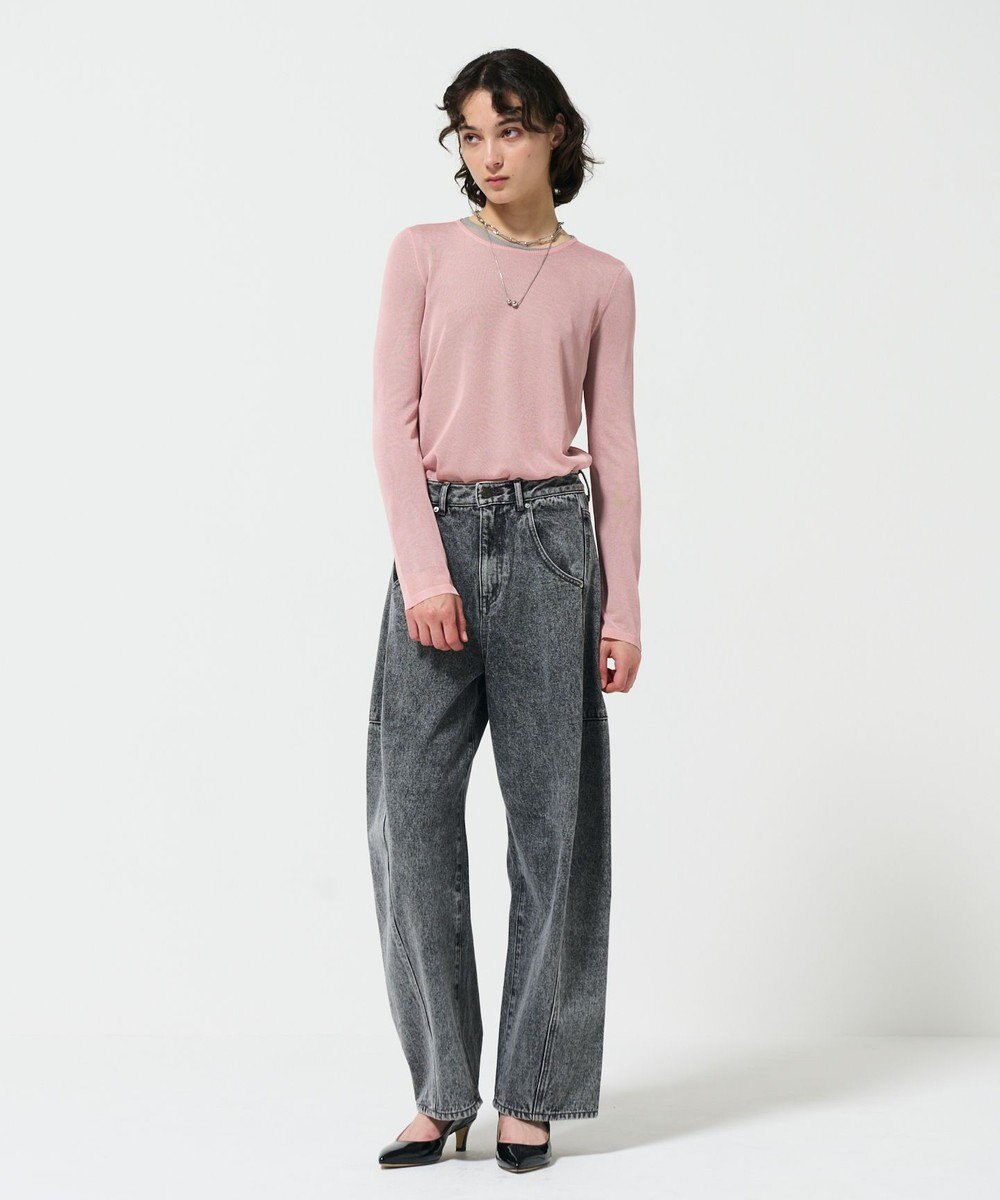 GRACE CONTINENTAL シアークルーニットトップ 