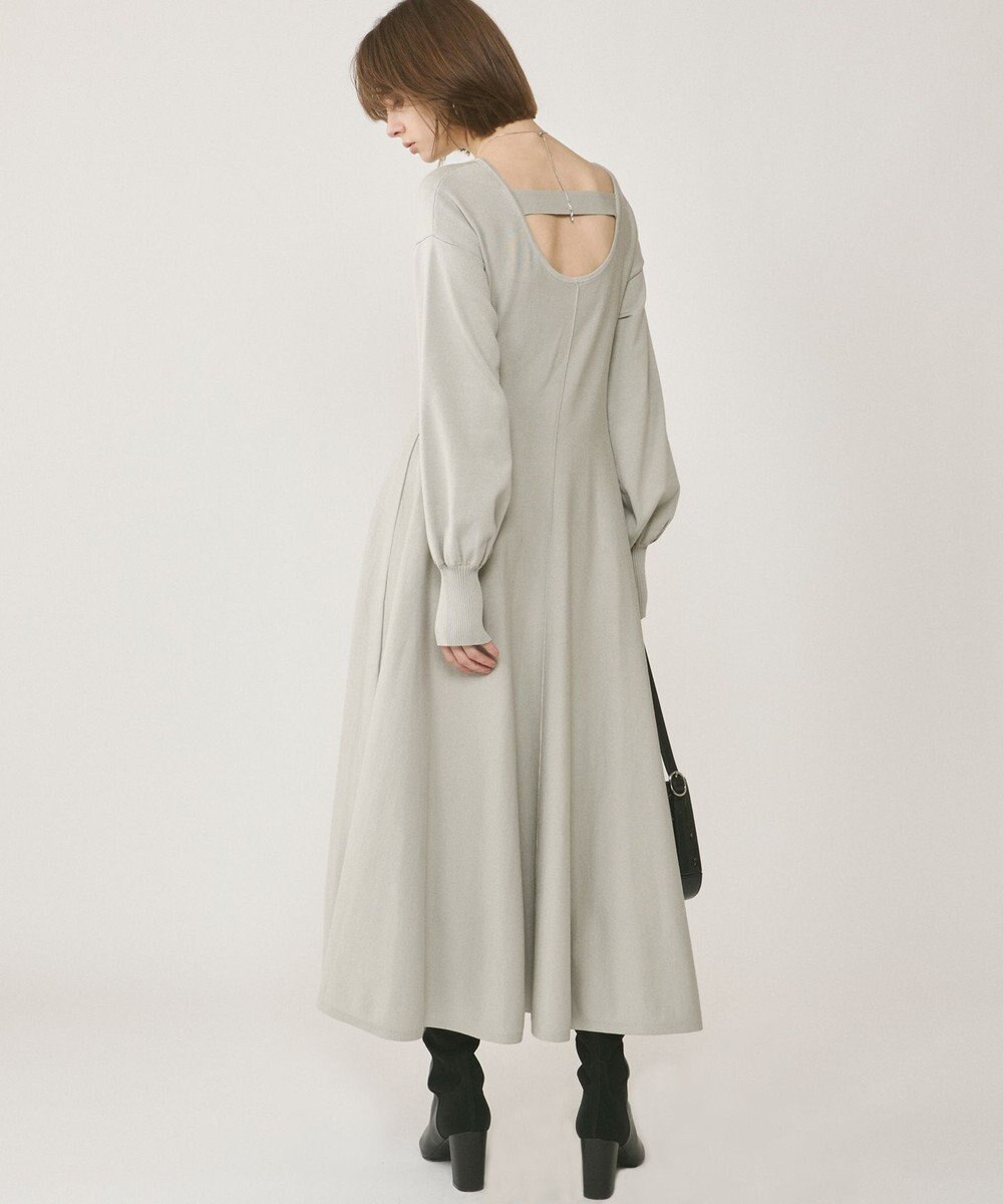 GRACE CONTINENTAL バックオープンニットワンピース