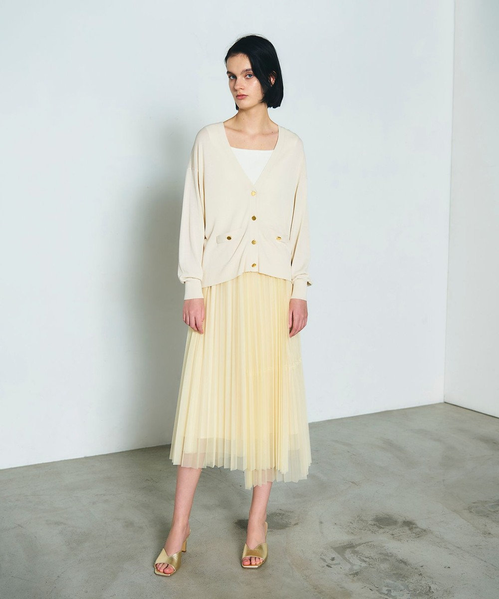 GRACE CONTINENTAL ティアードラップチュールスカート